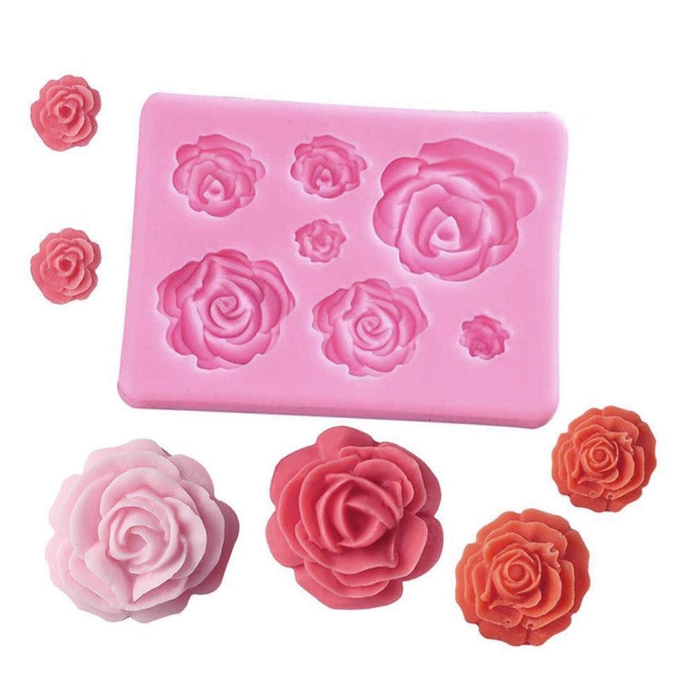 3D Rose Flower Shape Silicone Mold