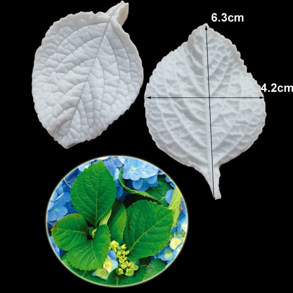 Hydrangea Leaves Silicone Mold
